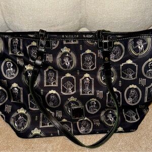 Dooney & Bourke Black Tote with Gold Accents